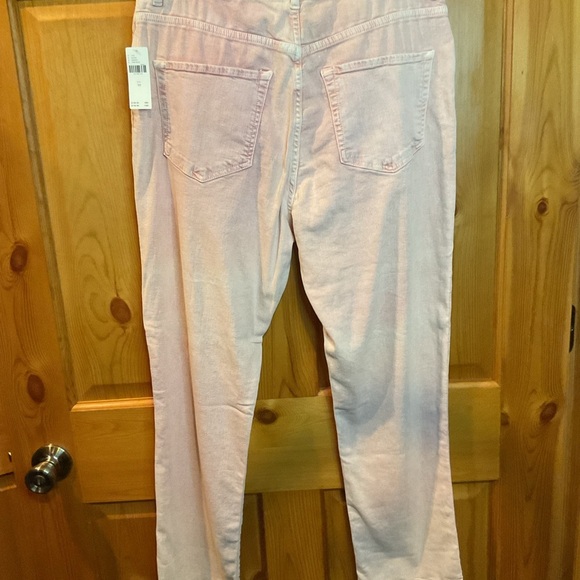 NWT Pilcro and the Letterpress Acid Washed Straight Leg Pants in Rose Size 30 - Picture 6 of 7